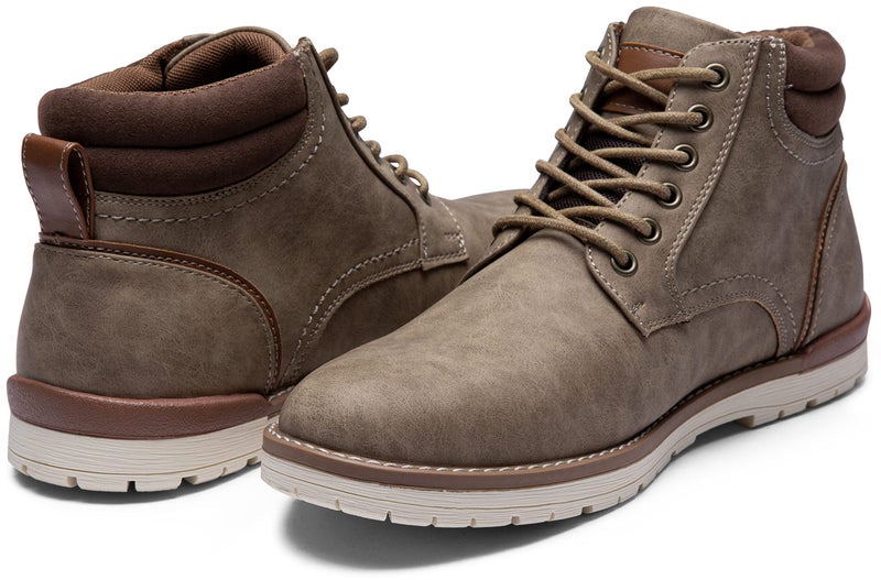 Vostey Men's Boots Casual Hiking Boots for Men Water-resistant Chukka Boots Mens(BMY673 khaki size 11.5) - Image 3